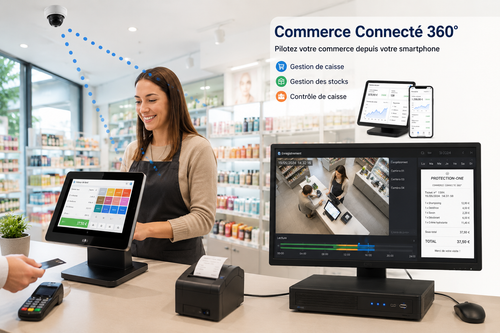 Commerce Connecté 360° – Gestion de caisse, stocks et contrôle vidéo des encaissements
